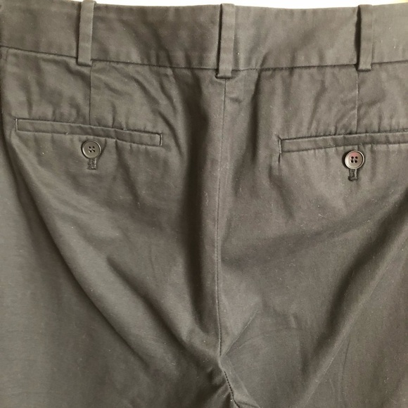 Talbots Black Curvy Relaxed Cropped Chino Pants - Picture 5 of 8